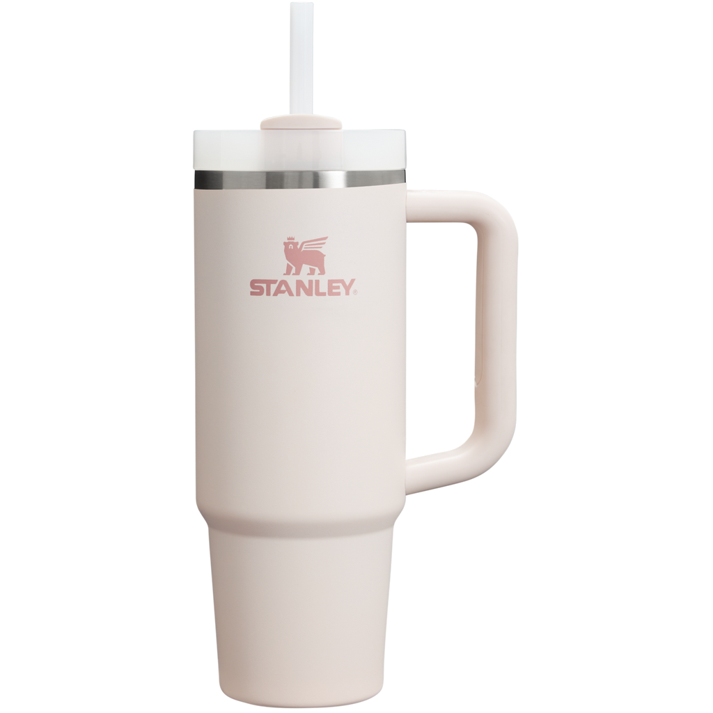 Double-Wall Vacuum The Quencher H2.0 Flowstate Tumbler | Stanley Create D331C - FlowState 3-Position Lid Insulated Travel Mug - Rose Quartz 2.0