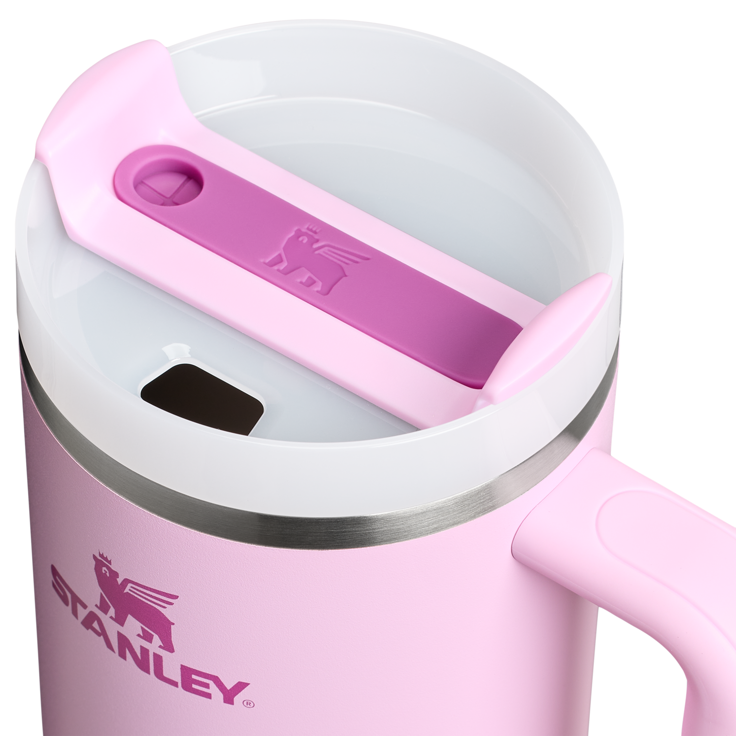 Car-Cup Friendly The Quencher H2.0 Flowstate Tumbler  | Stanley Create D332L - Premium Stainless Steel Straw Cup for All-Day Hydration Detail