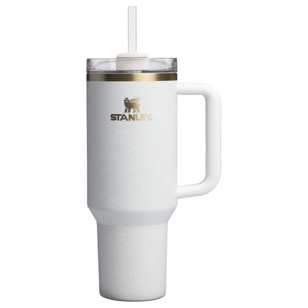 Car-Cup Friendly The Quencher H2.0 Flowstate Tumbler D050X - Double-Wall Vacuum Insulated Travel Tumbler with Straw - Cream Moon