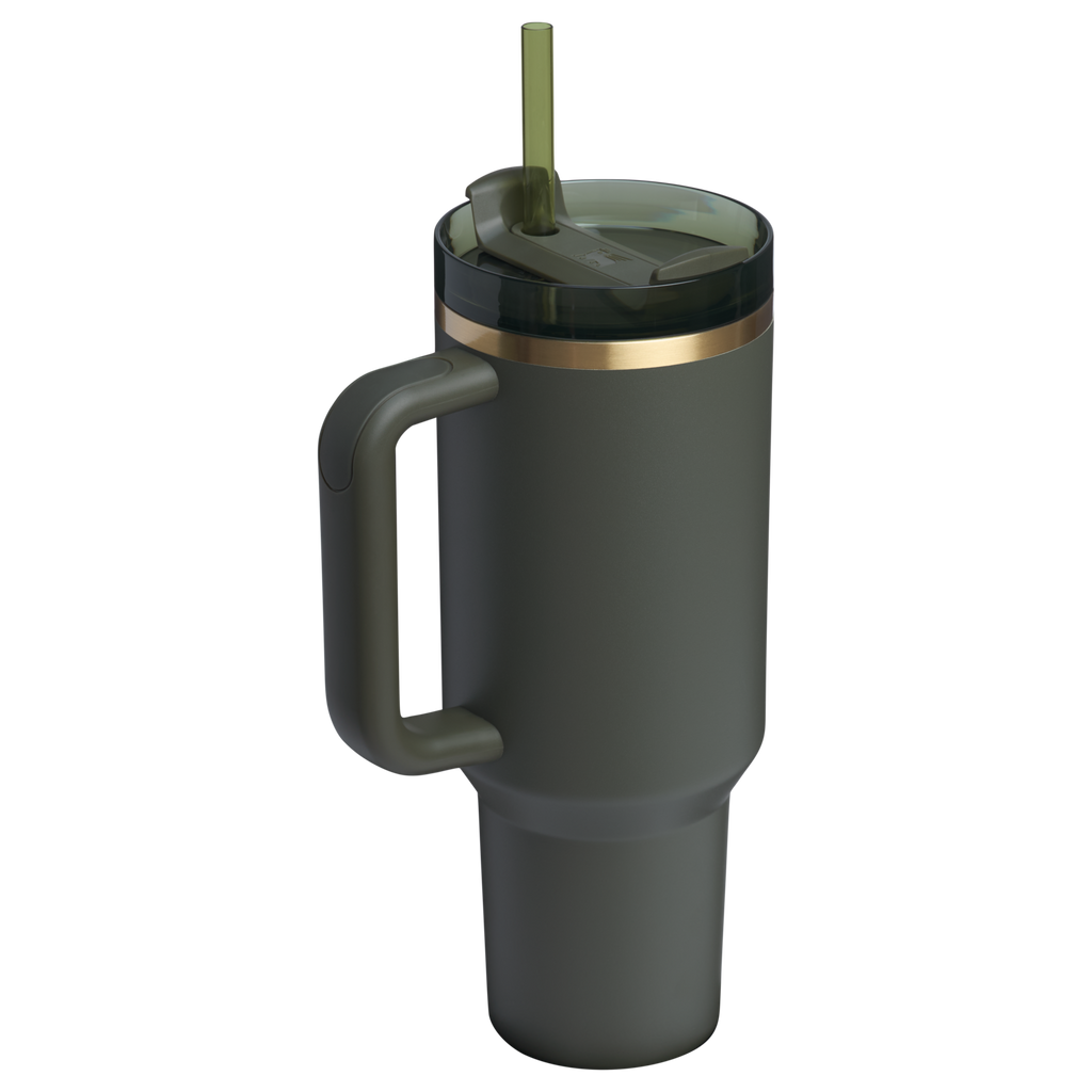 Car-Cup Friendly The Quencher H2.0 Flowstate Tumbler D050X - Double-Wall Vacuum Insulated Travel Tumbler with Straw Detail
