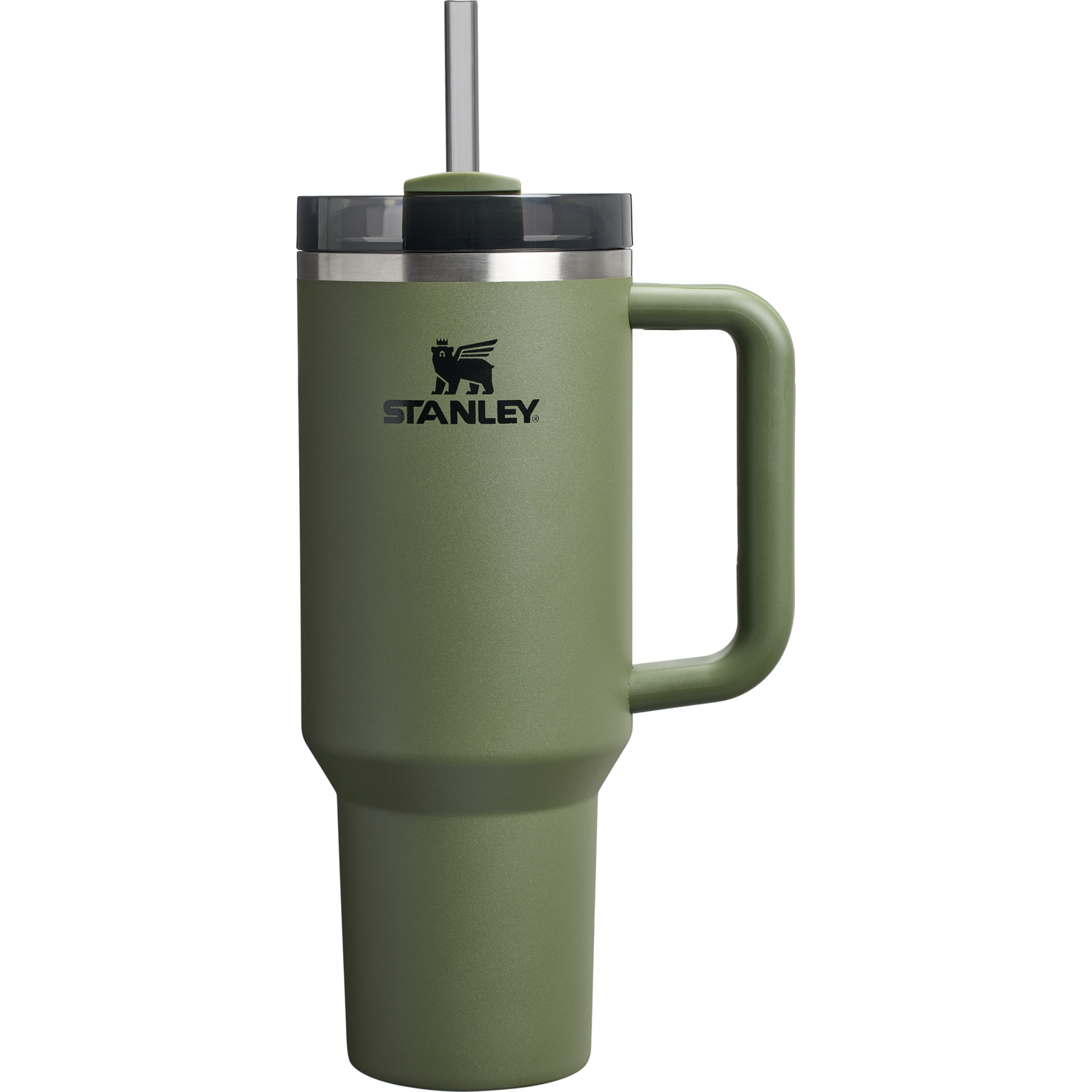 Car-Cup Friendly The Quencher H2.0 Flowstate Tumbler  | Stanley Create D332L - Premium Stainless Steel Straw Cup for All-Day Hydration - Dried Pine