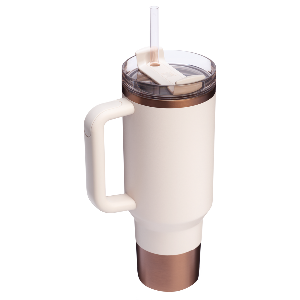 Car-Cup Friendly The Quencher H2.0 Flowstate Tumbler  | Stanley Create D332L - Premium Stainless Steel Straw Cup for All-Day Hydration Detail