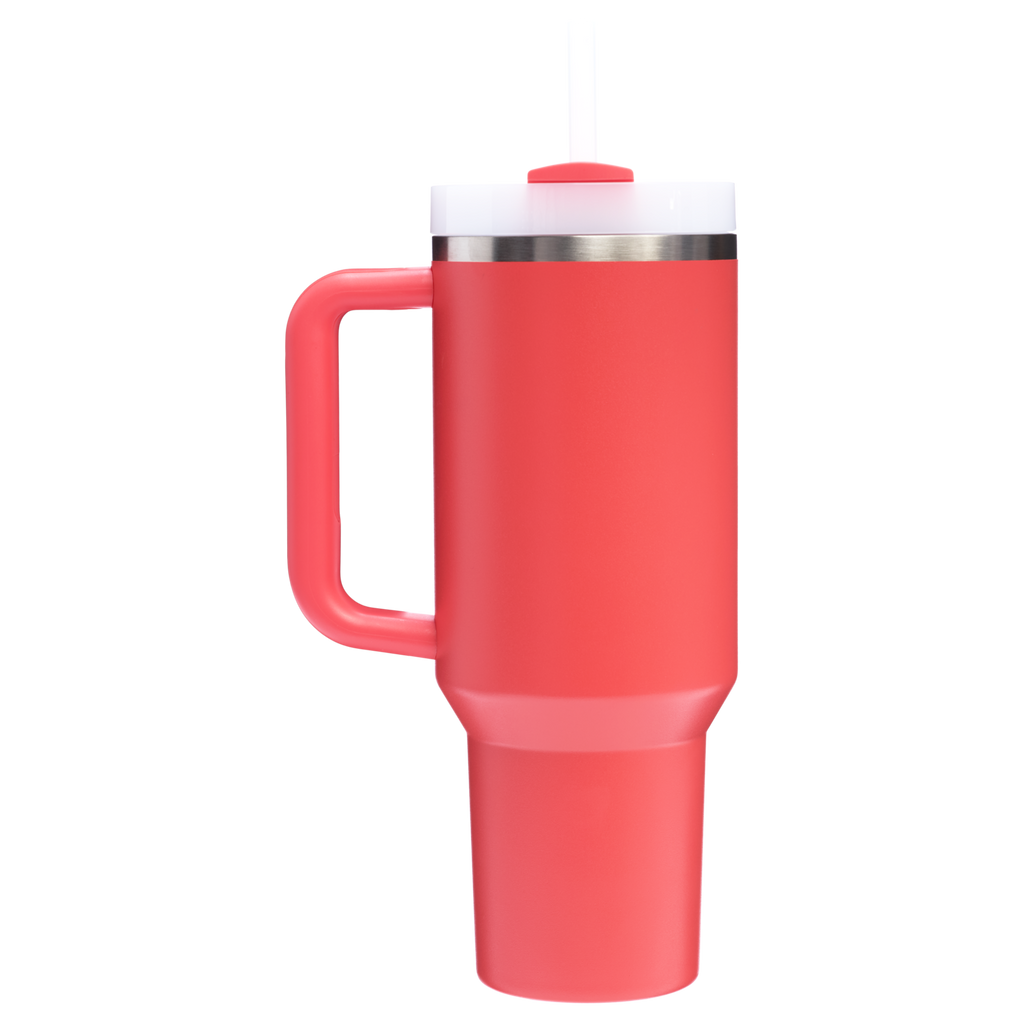 Car-Cup Friendly The Quencher H2.0 Flowstate Tumbler D050X - Double-Wall Vacuum Insulated Travel Tumbler with Straw Detail