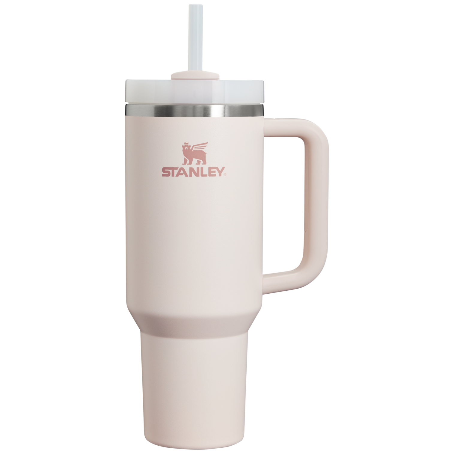 Car-Cup Friendly The Quencher H2.0 Flowstate Tumbler  | Stanley Create D332L - Premium Stainless Steel Straw Cup for All-Day Hydration - Rose Quartz 2.0