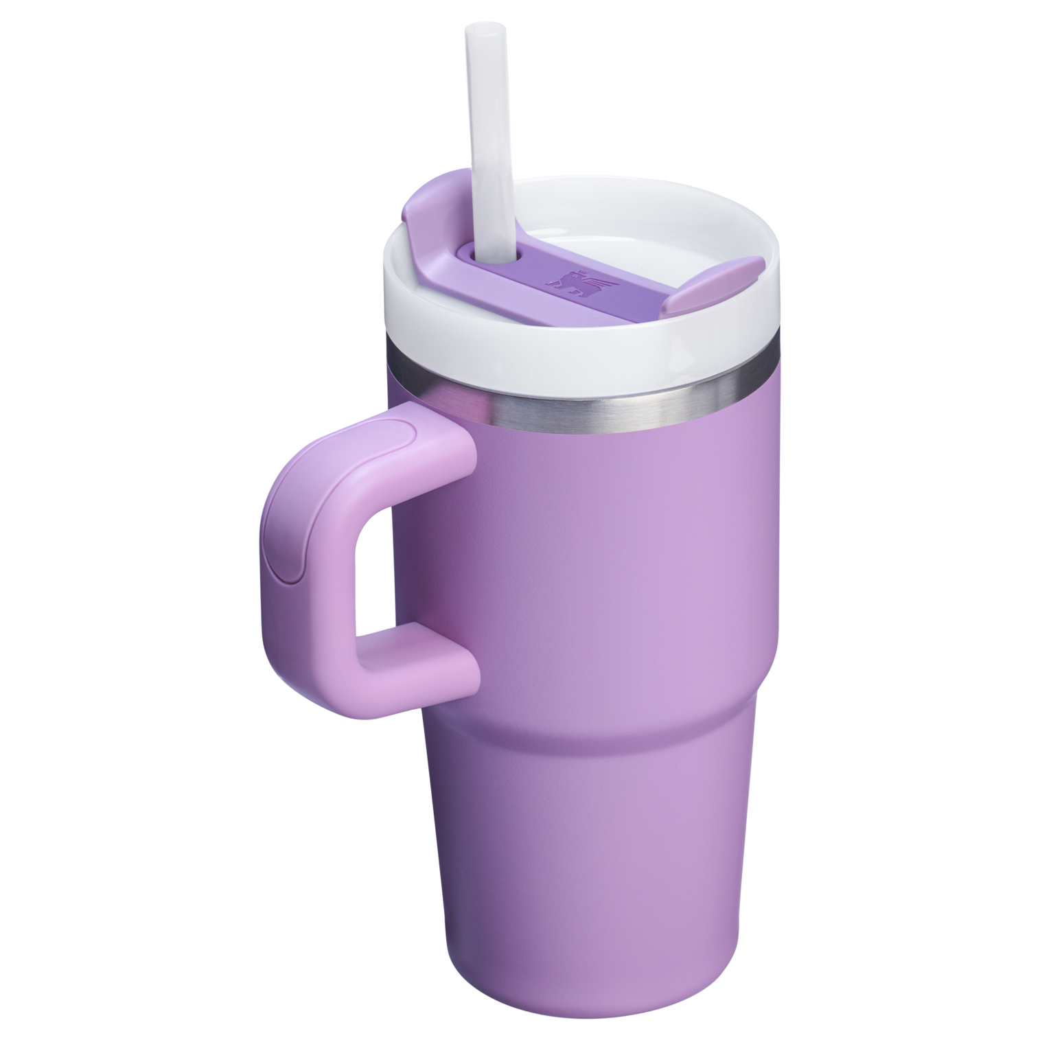 Double-Wall Vacuum The Quencher H2.O Flowstate Tumbler with Handle | Stanley Create D309N - FlowState 3-Position Lid Insulated Travel Mug Detail