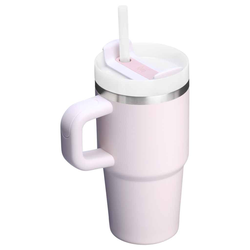 Double-Wall Vacuum The Quencher H2.O Flowstate Tumbler with Handle | Stanley Create D309N - FlowState 3-Position Lid Insulated Travel Mug Detail