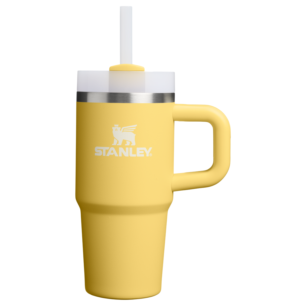 Insulated Travel The Quencher H2.O Flowstate Tumbler | Stanley Create D291F - Double-Wall Vacuum Insulated Travel Tumbler with Straw - Daffodil
