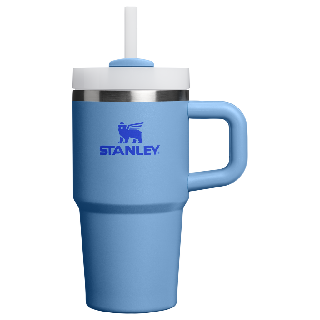 Splash-Resistant FlowState The Quencher H2.O Flowstate Tumbler | Stanley Create D274S - FlowState 3-Position Lid Insulated Travel Mug - Blue Sky
