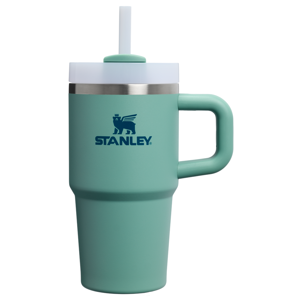 Splash-Resistant FlowState The Quencher H2.O Flowstate Tumbler | Stanley Create D274S - FlowState 3-Position Lid Insulated Travel Mug - Spring Green