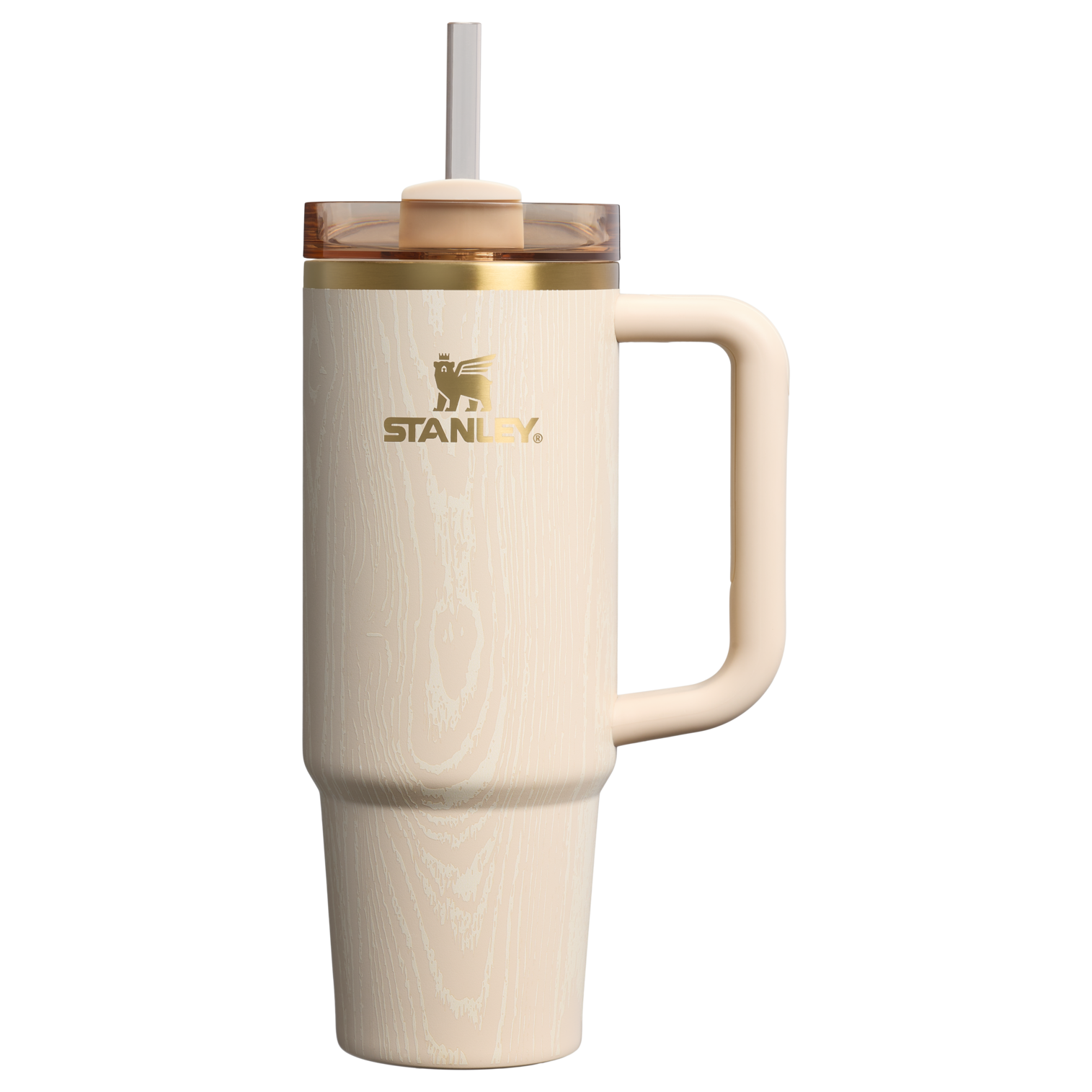 Car-Cup Friendly The Cheers & Cheer Quencher H2.0 Flowstate Tumbler D189S - 40oz Large Capacity Car-Cup Friendly Quencher - Birch Woodgrain