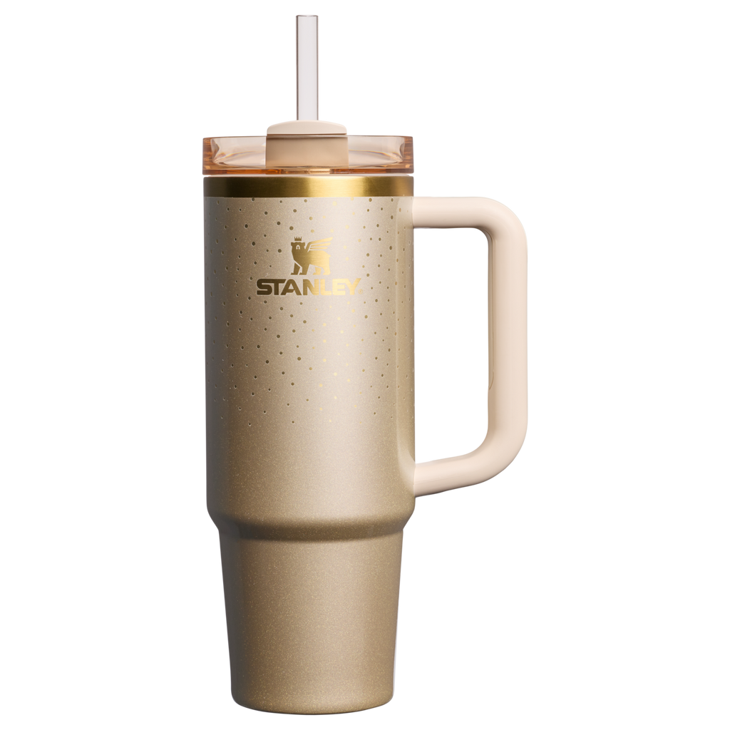 Car-Cup Friendly The Cheers & Cheer Quencher H2.0 Flowstate Tumbler D189S - 40oz Large Capacity Car-Cup Friendly Quencher - Prosecco Shimmer