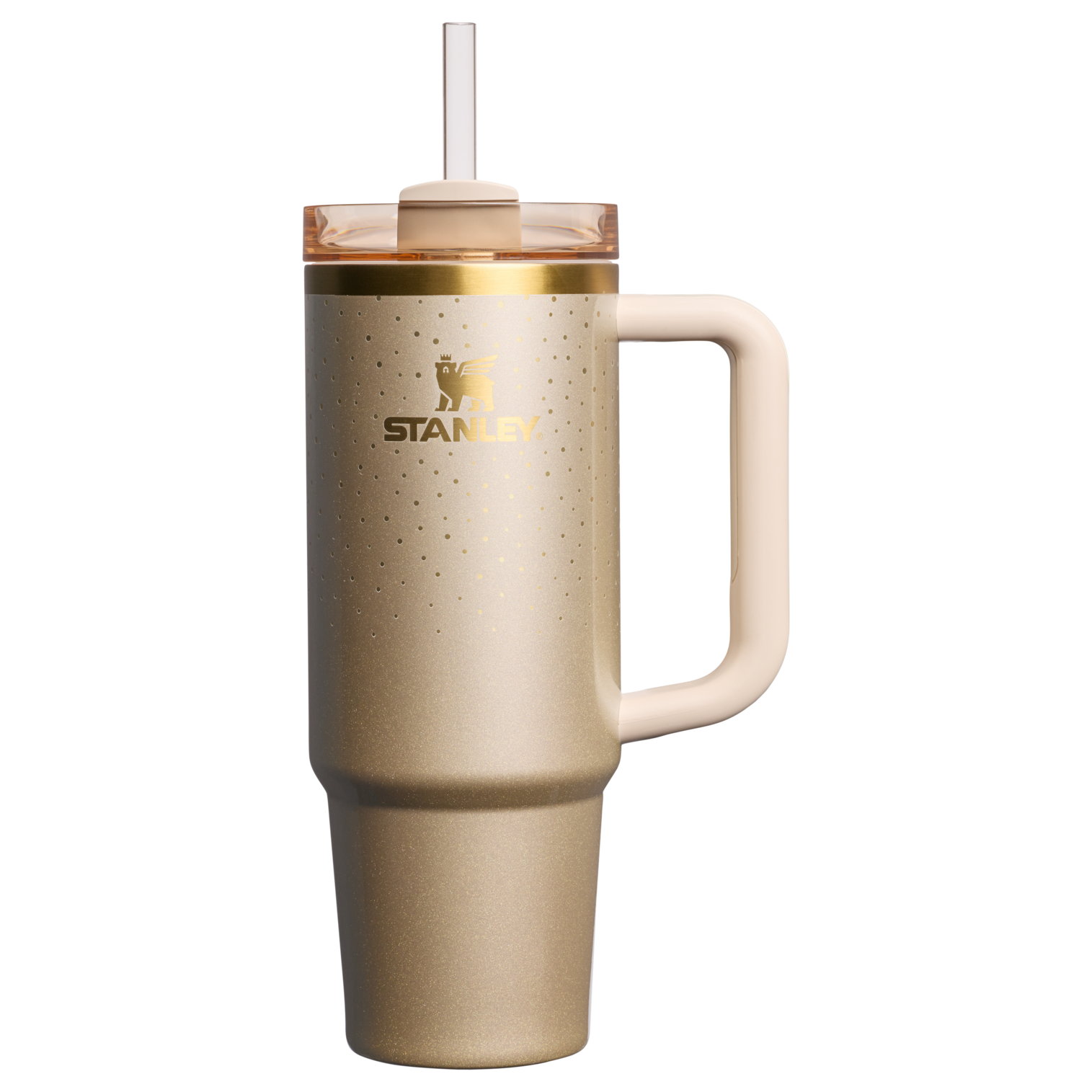 Car-Cup Friendly The Cheers & Cheer Quencher H2.0 Flowstate Tumbler D189S - 40oz Large Capacity Car-Cup Friendly Quencher - Prosecco Shimmer