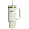 Car-Cup Friendly The Easter Quencher H2.0 Flowstate Tumbler D257F - Double-Wall Vacuum Insulated Travel Tumbler with Straw - Spring Blossoms