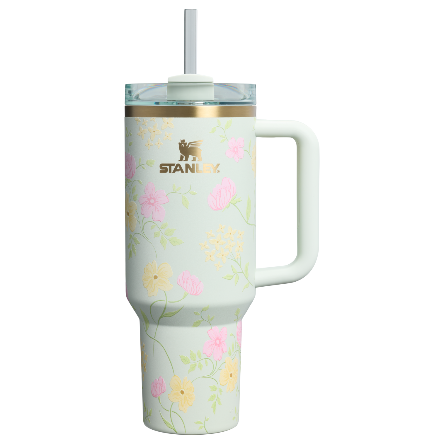 Double-Wall Vacuum The Easter Quencher H2.0 Flowstate Tumbler D256K - Double-Wall Vacuum Insulated Travel Tumbler with Straw - Spring Blossoms