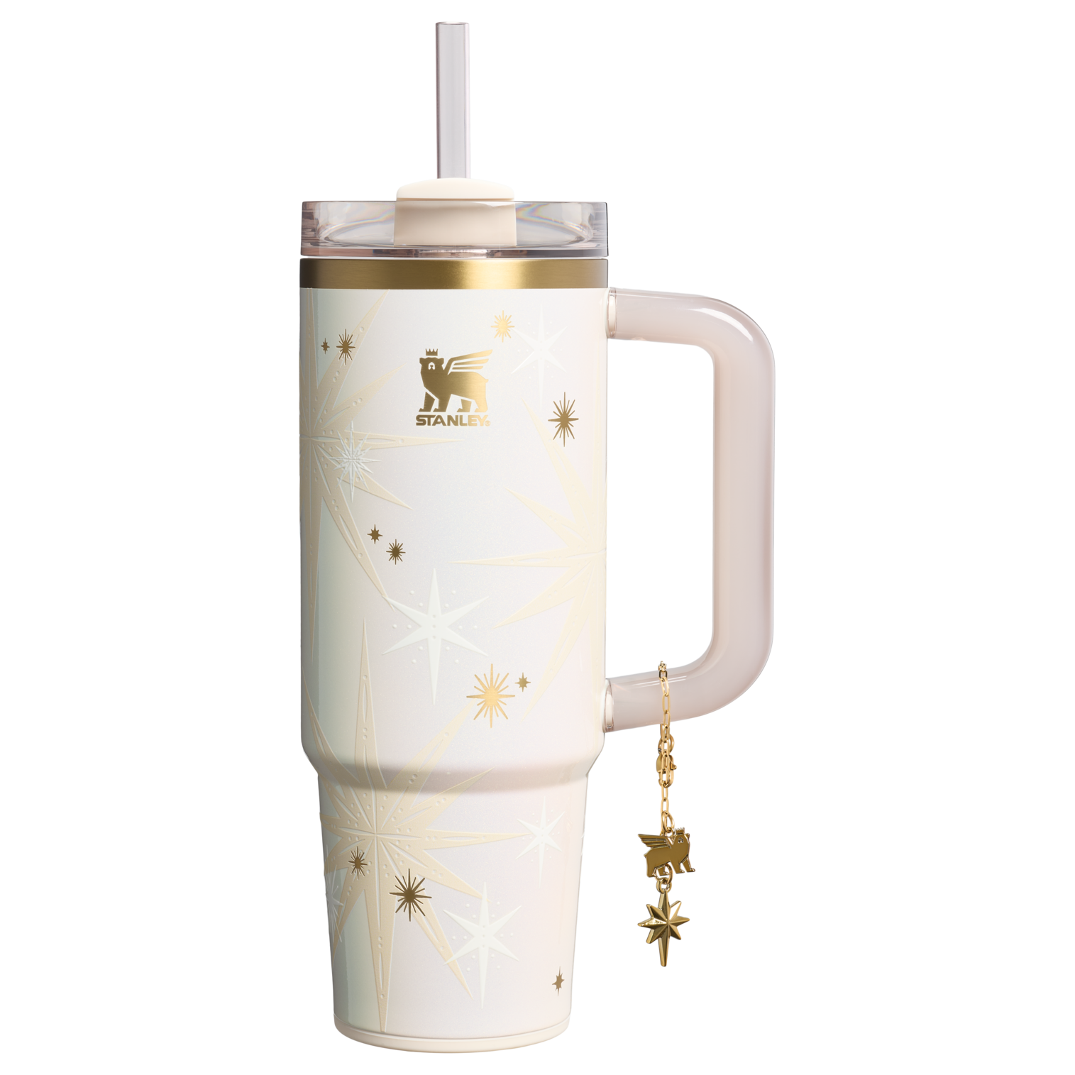 Insulated Travel The Quencher Luxe H2.0 Flowstate Tumbler D209D - Premium Stainless Steel Straw Cup for All-Day Hydration - Starlight Shimmer