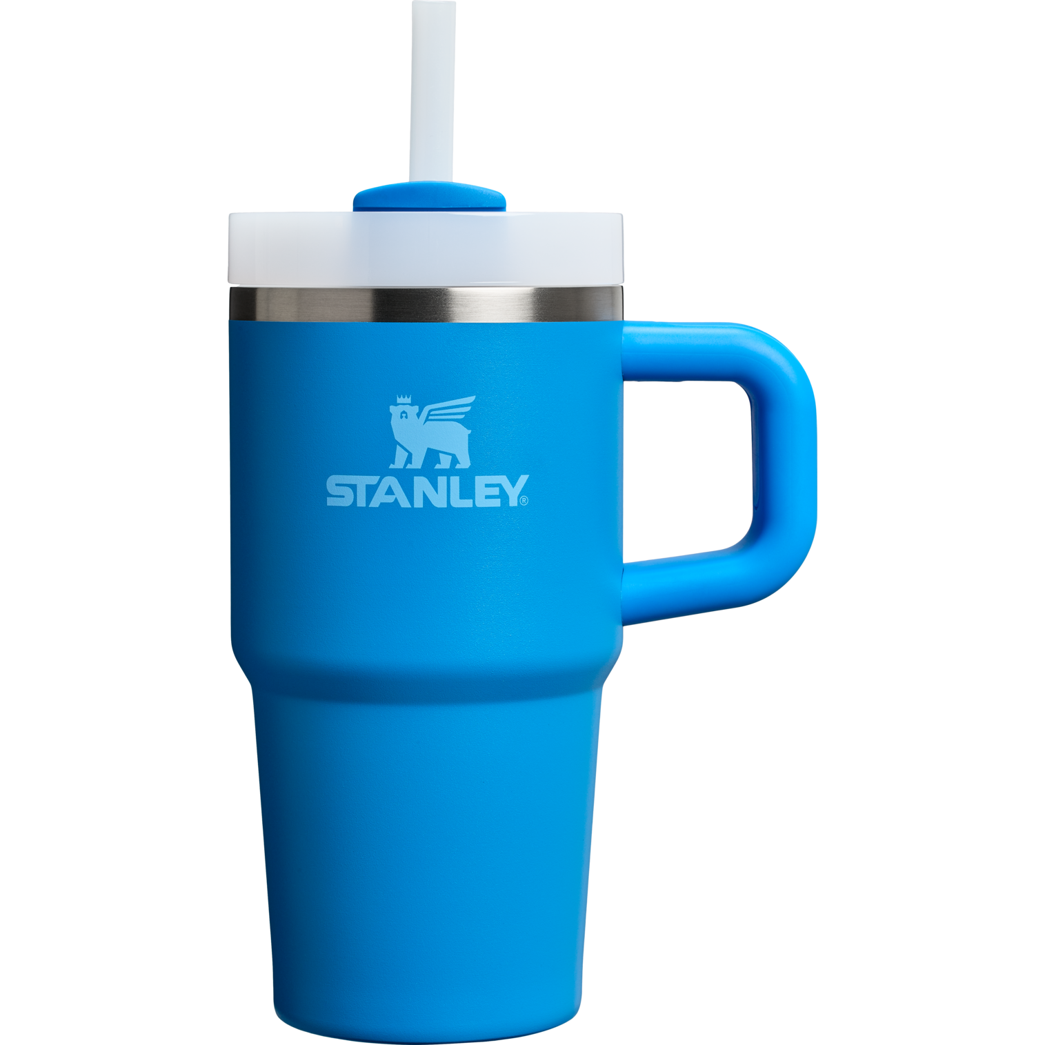Double-Wall Vacuum The Quencher H2.O Flowstate Tumbler with Handle | Stanley Create D309N - FlowState 3-Position Lid Insulated Travel Mug Detail
