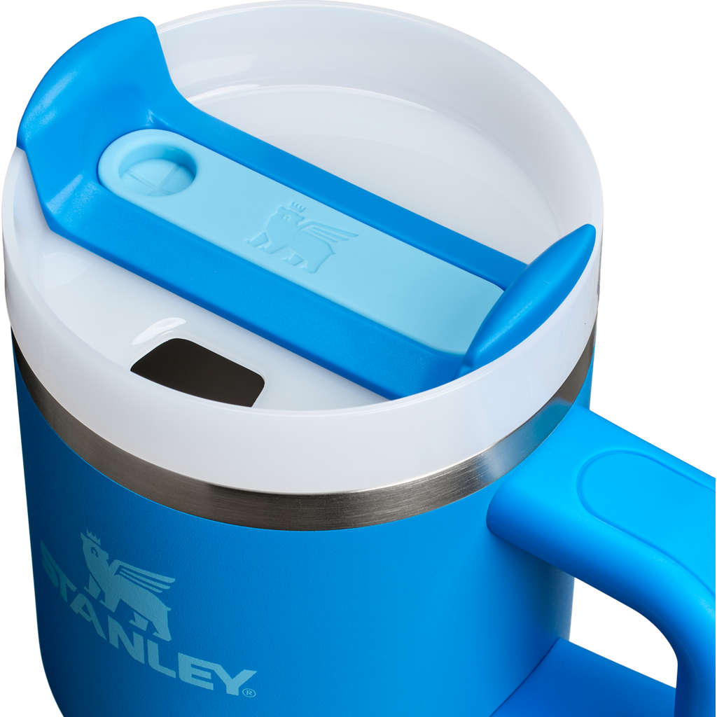 Double-Wall Vacuum The Quencher H2.O Flowstate Tumbler with Handle | Stanley Create D309N - FlowState 3-Position Lid Insulated Travel Mug Detail