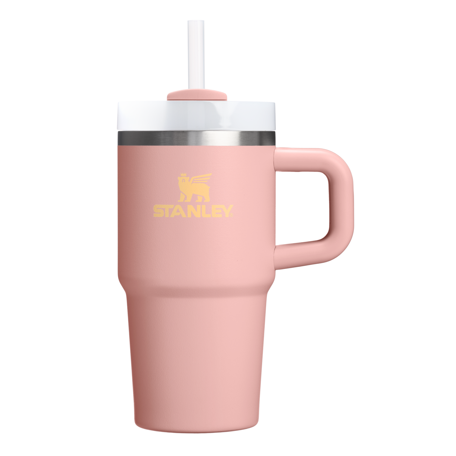 Car-Cup Friendly The Quencher H2.O Flowstate Tumbler D069R - Premium Stainless Steel Straw Cup for All-Day Hydration - Peach Rose