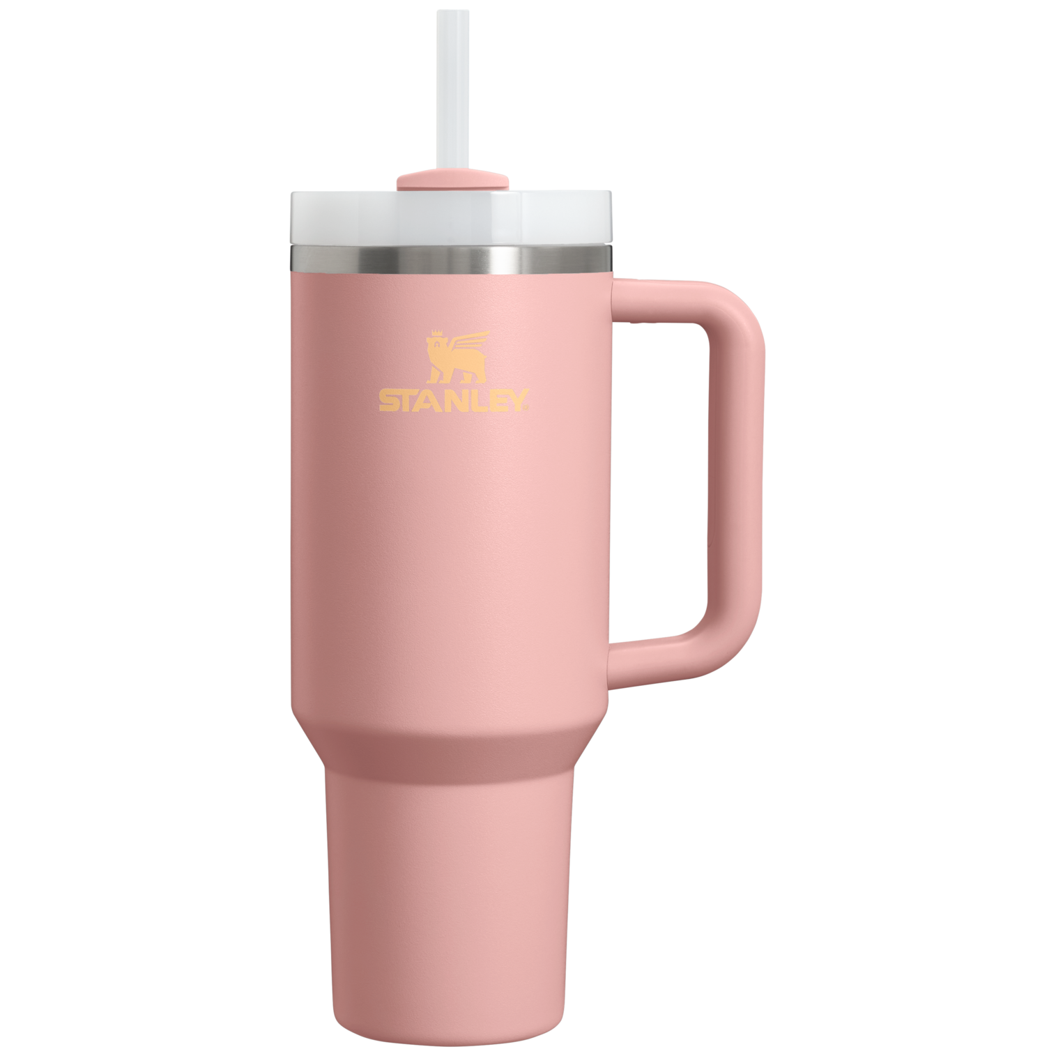 Car-Cup Friendly The Quencher H2.0 Flowstate Tumbler  | Stanley Create D332L - Premium Stainless Steel Straw Cup for All-Day Hydration - Peach Rose