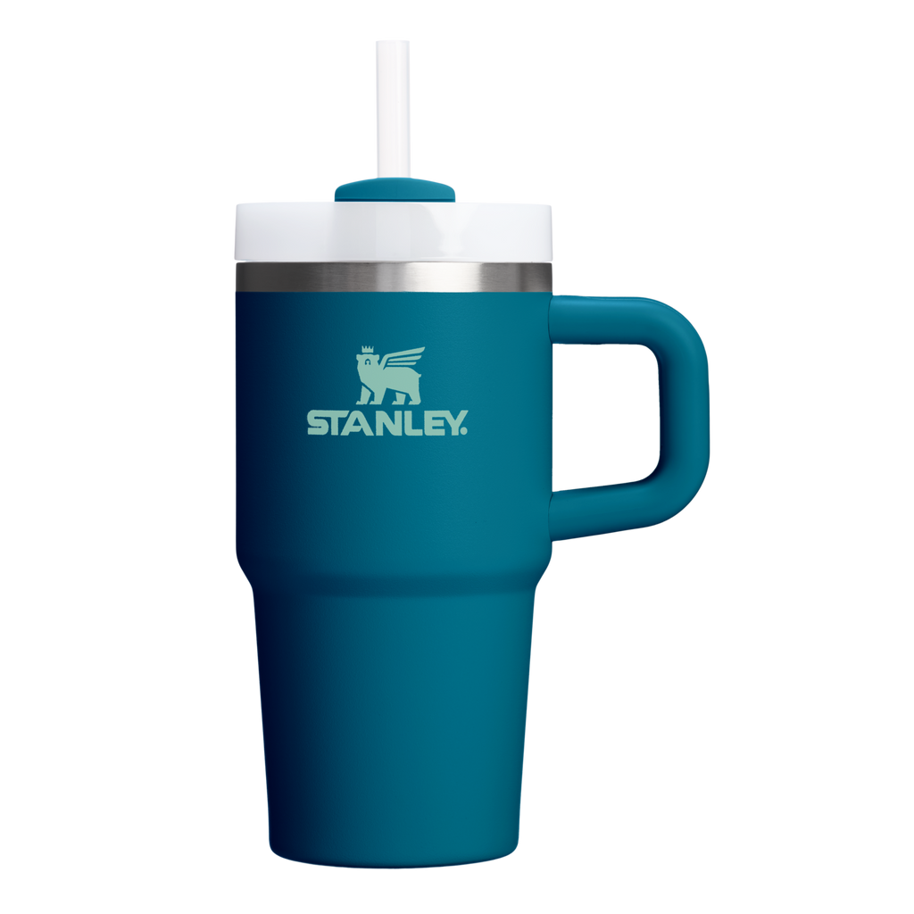 Splash-Resistant FlowState The Quencher H2.O Flowstate Tumbler | Stanley Create D274S - FlowState 3-Position Lid Insulated Travel Mug - Coastal Teal