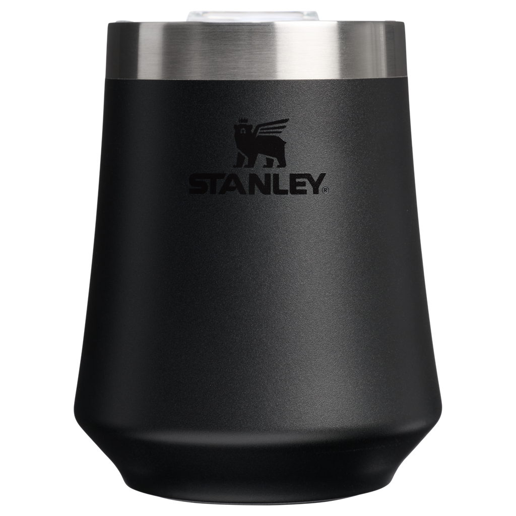 Shatterproof Luxury The Reserve Wine Tumbler D125V - Reserve Collection Stainless Steel Whiskey Cup - Black 2.0