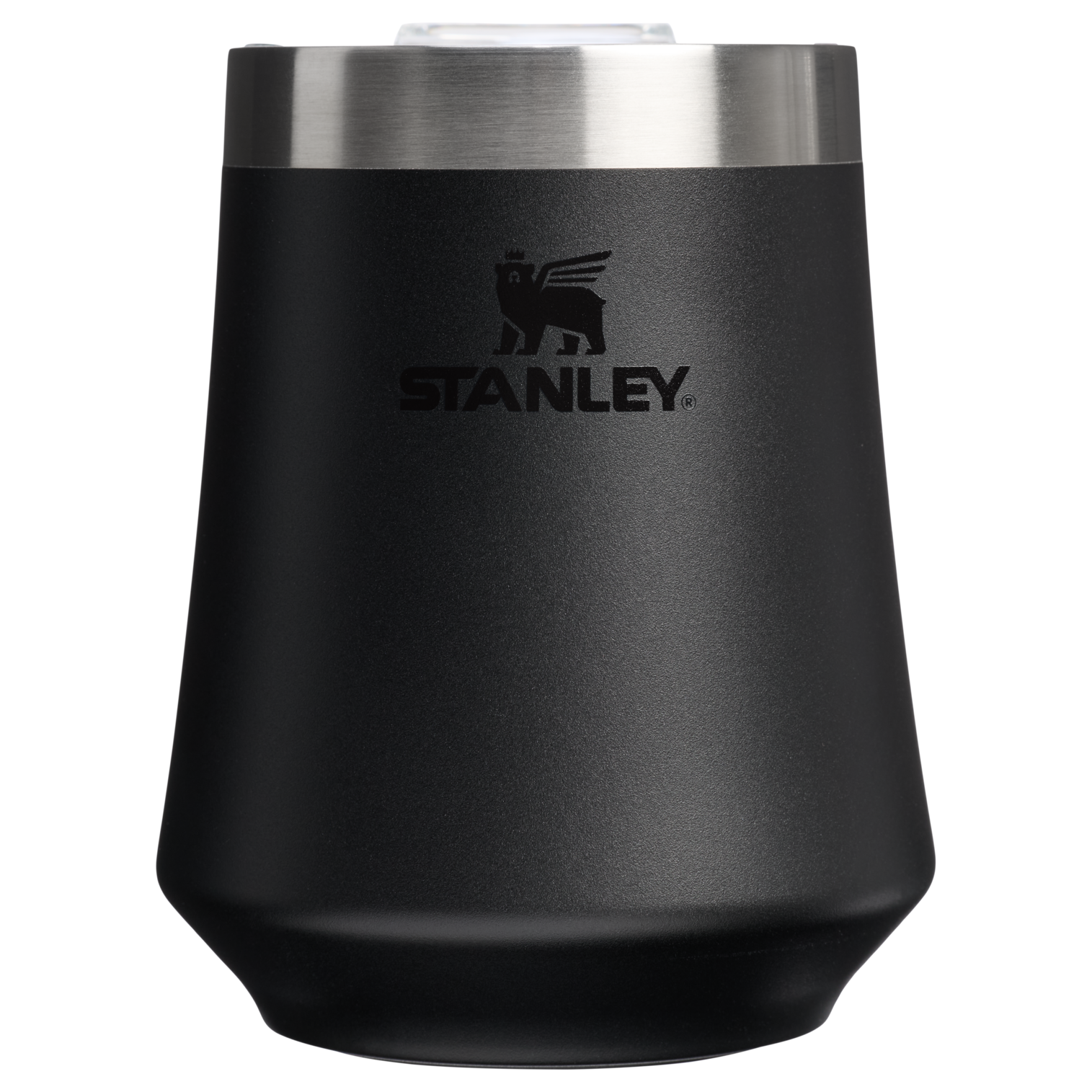 Shatterproof Luxury The Reserve Wine Tumbler D125V - Reserve Collection Stainless Steel Whiskey Cup - Black 2.0
