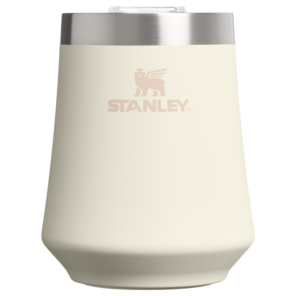 Flavor-Preserving The Reserve Wine Tumbler | Stanley Create D302P - Shatterproof Flavor-Preserving Cocktail Tumbler with Lid - Cream