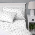 Premium Egyptian Cotton 100% Cotton Percale 4-Piece Queen Size Deep Pocket Printed Bed Sheets Set, 1 Fitted, 1 Flat Sheet with 2 Pillowcases,... - Premium Ultra-Soft Pillowcase Pair for Sleeping - Default Title