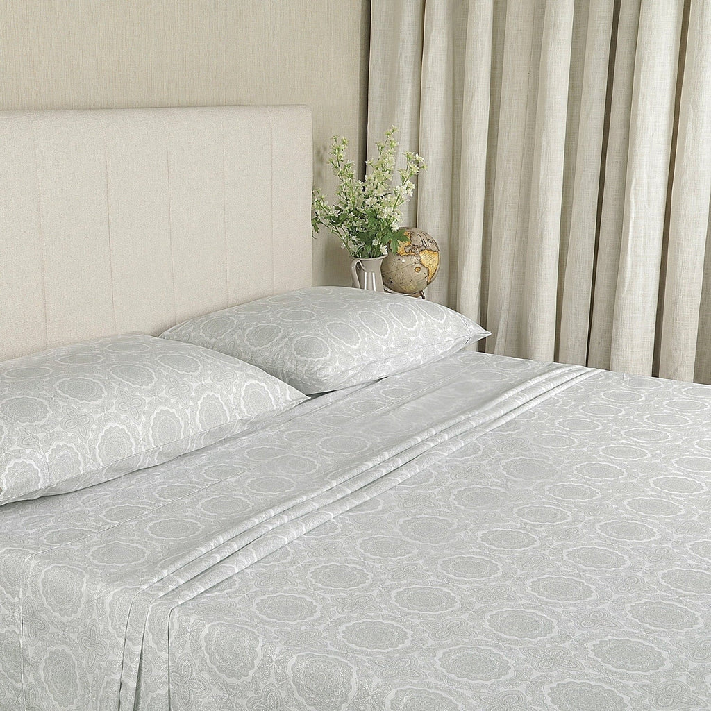 Premium Egyptian Cotton 100% Cotton Queen Sheets Set, 4 Piece Bed Sheets Set with HeiQ Fresh, Percale Weave, Hotel Luxury, Ultra Soft Sheets ... - Premium Ultra-Soft Pillowcase Pair for Sleeping - Default Title