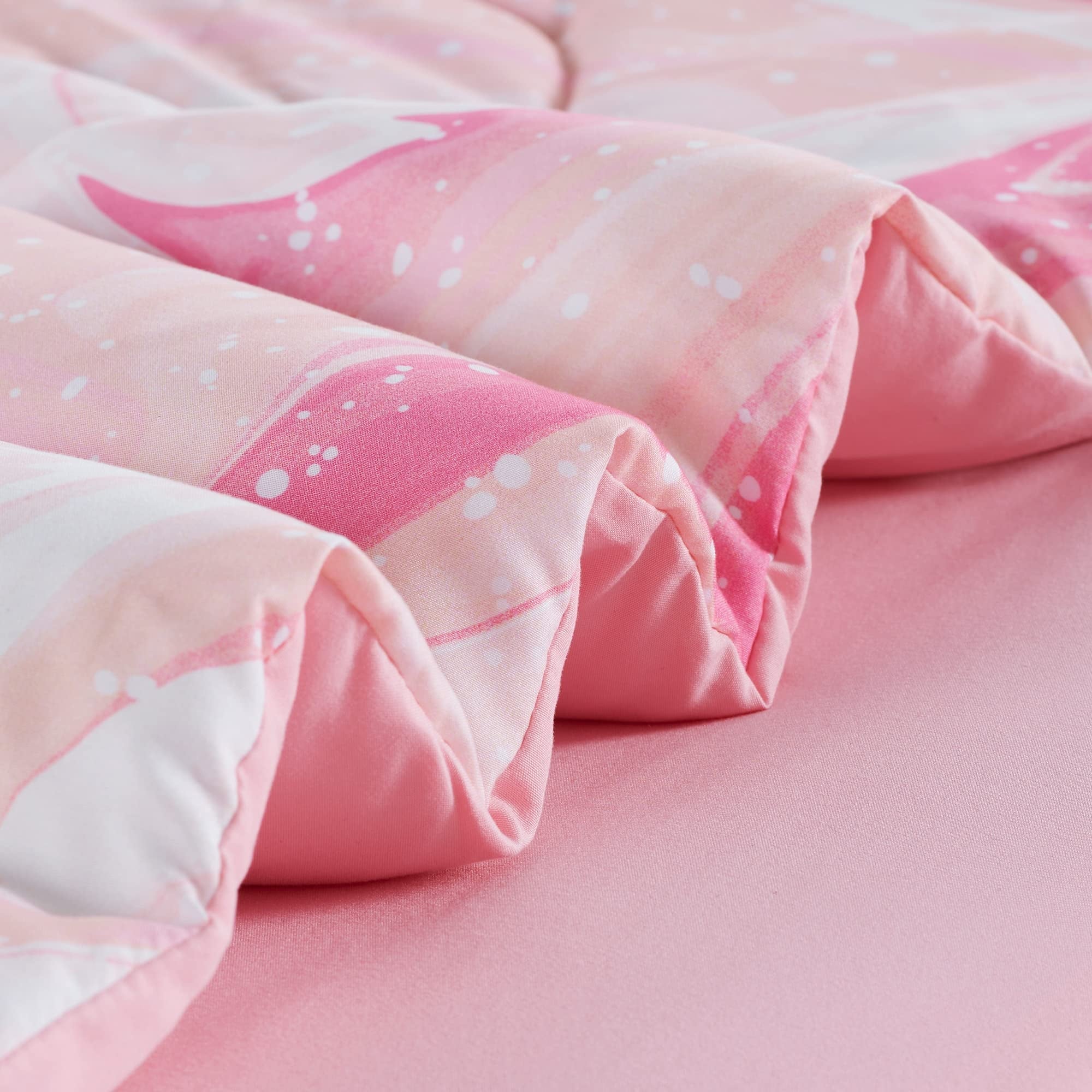 Fluffy Down Alternative Kids Twin Bedding Comforter Set - 5 Pieces Super Cute & Soft Bedding Sets & Collections with Comforter, Sheet, Pillow... - Hypoallergenic Ultra-Fluffy Quilt for Winter Detail