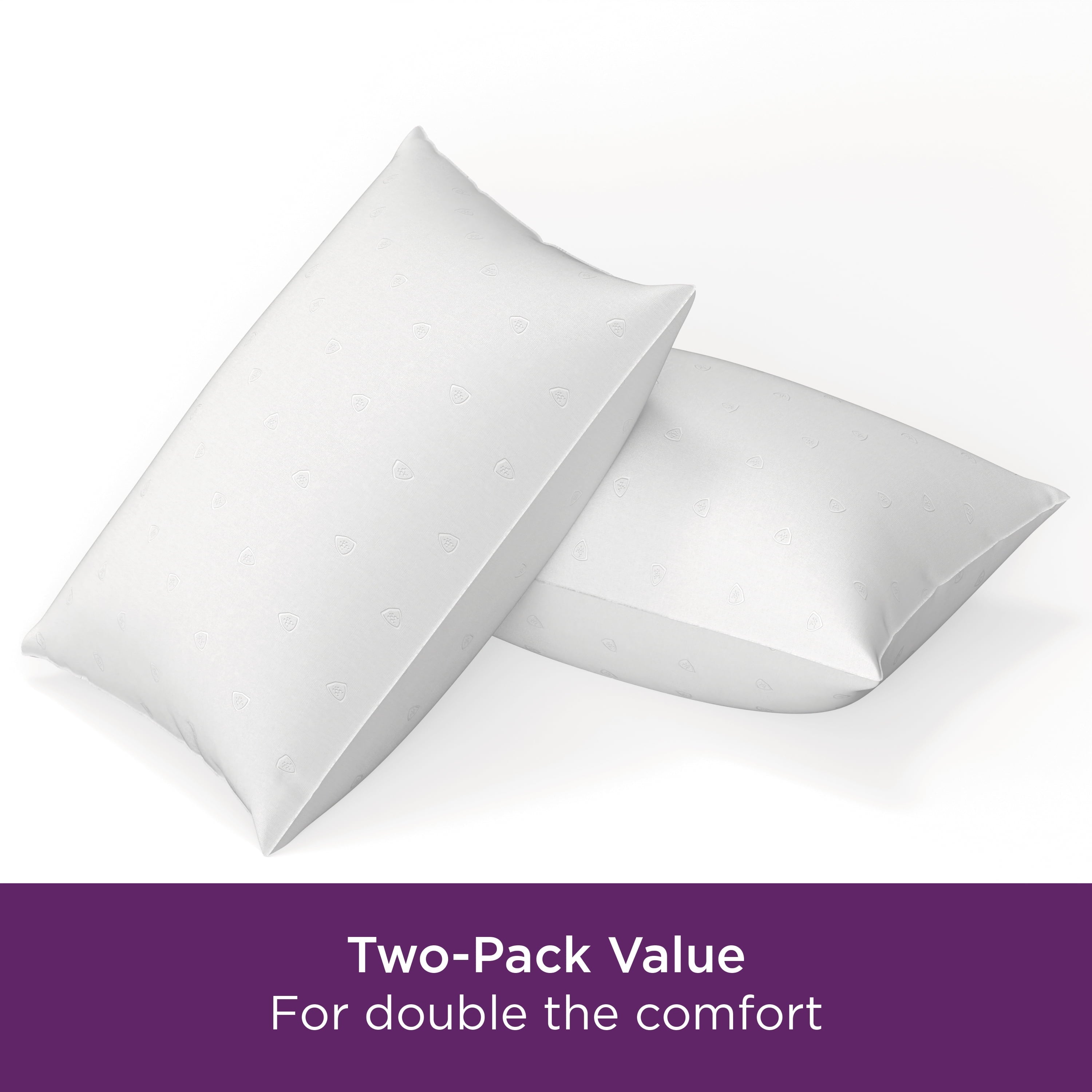 Ergonomic Memory Foam Bed Pillows, Standard/Queen (2 Count) - Hotel Quality Plush Sleeping Pillows Detail