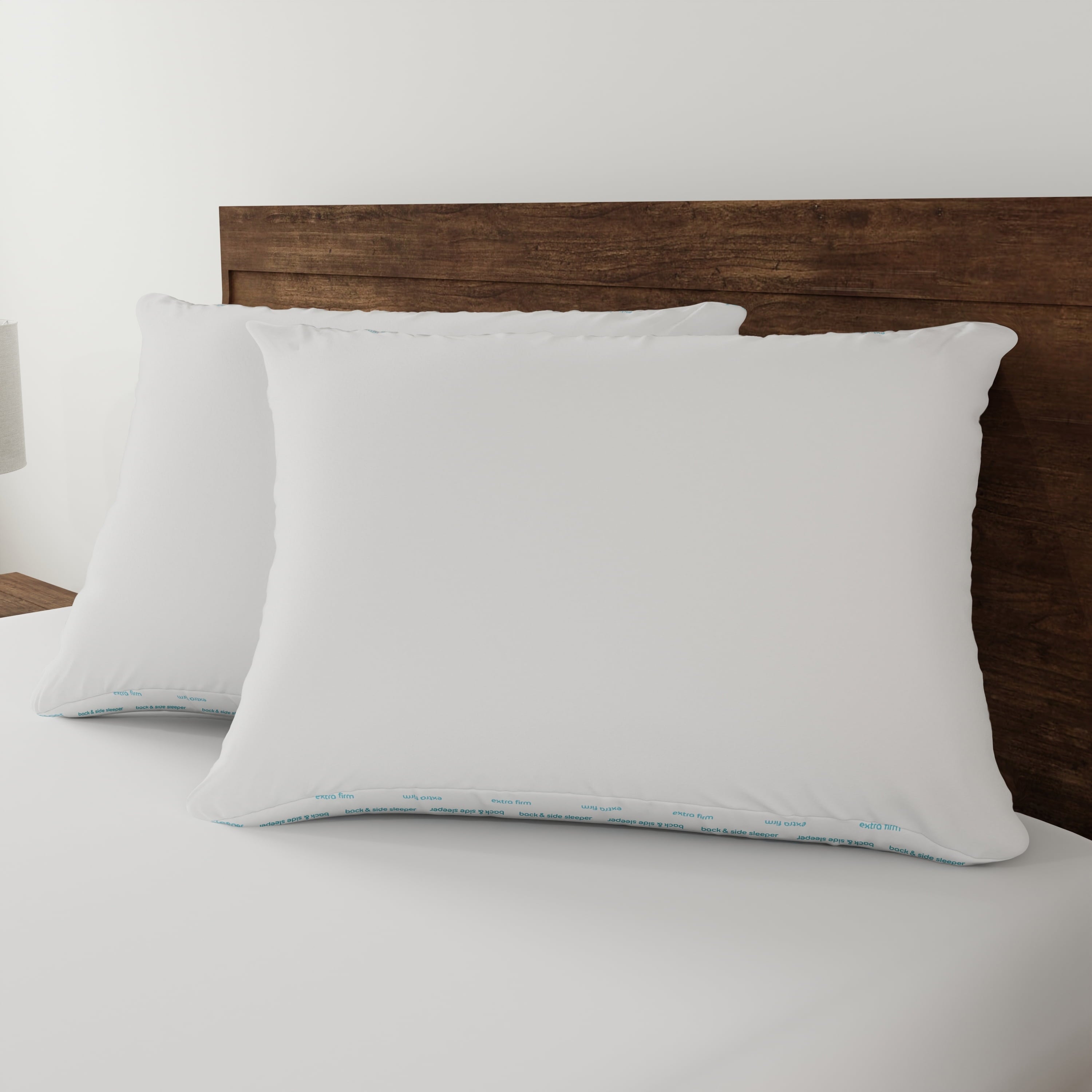 Hotel Collection (2 pack) Back & Side Sleeper Bed Pillow, Standard/Queen - Extra Firm Support (4 Pack) - Ergonomic Memory Foam Pillow for Neck Pain Support Detail