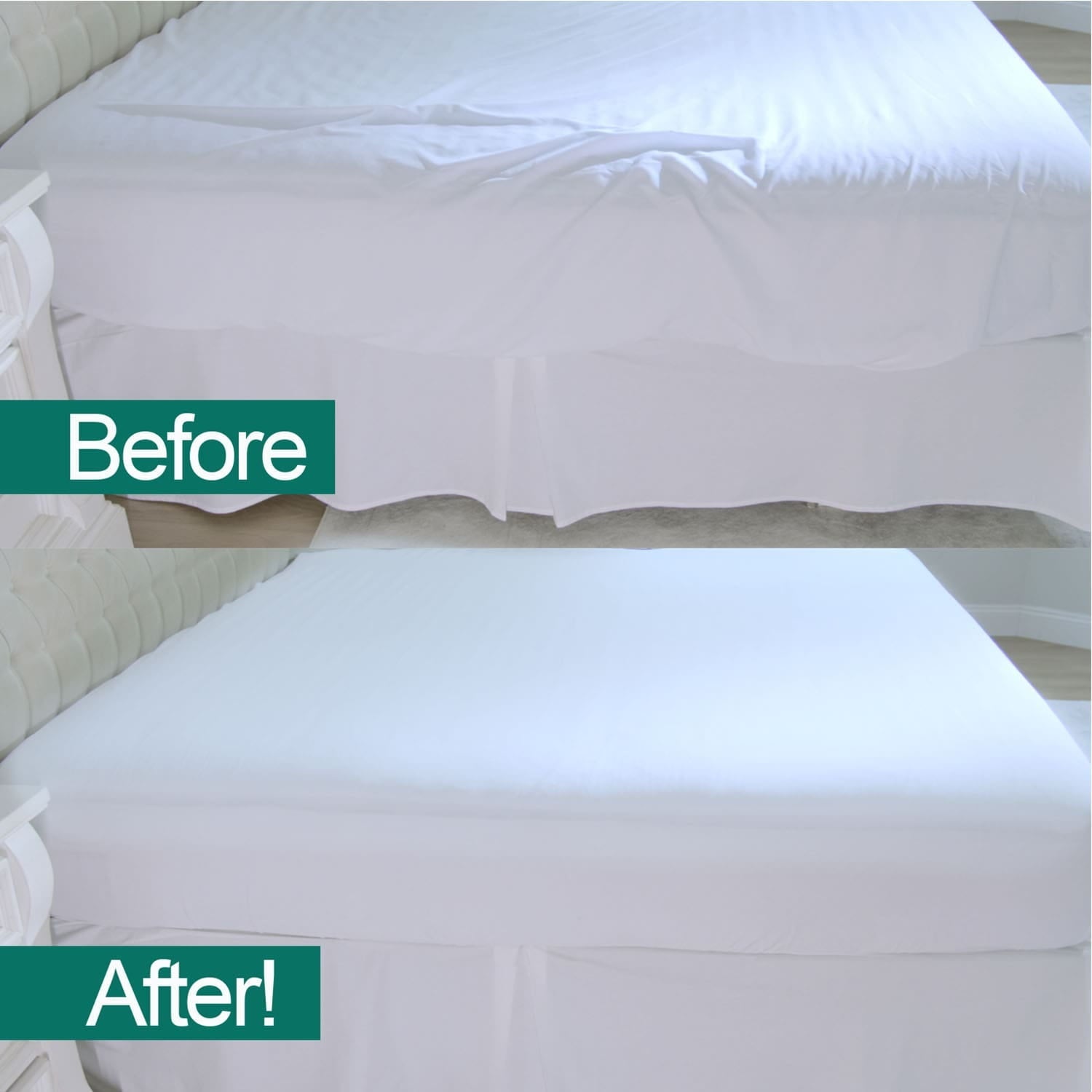 Ultra-Soft Fitted Bed Sheet With Built-In Compression Cord Locks On Mattresses & Won’t Slip - Breathable Egyptian Cotton Flat & Fitted Sheets Detail