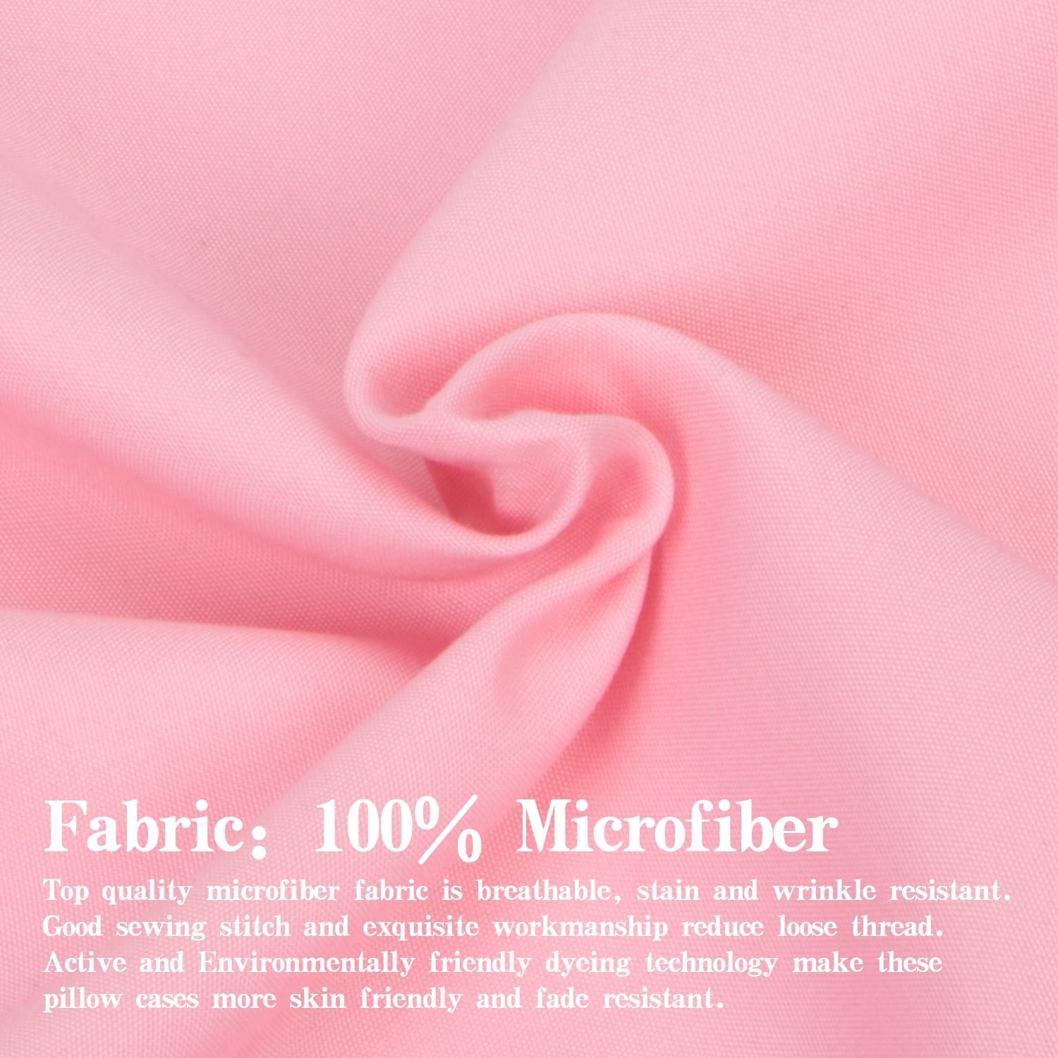 Premium Egyptian Cotton Microfiber Bed Sheets Set - 1800 Series Soft Sheet Set- 3 Piece - Twin XL - Pink - Premium Ultra-Soft Pillowcase Pair for Sleeping Detail
