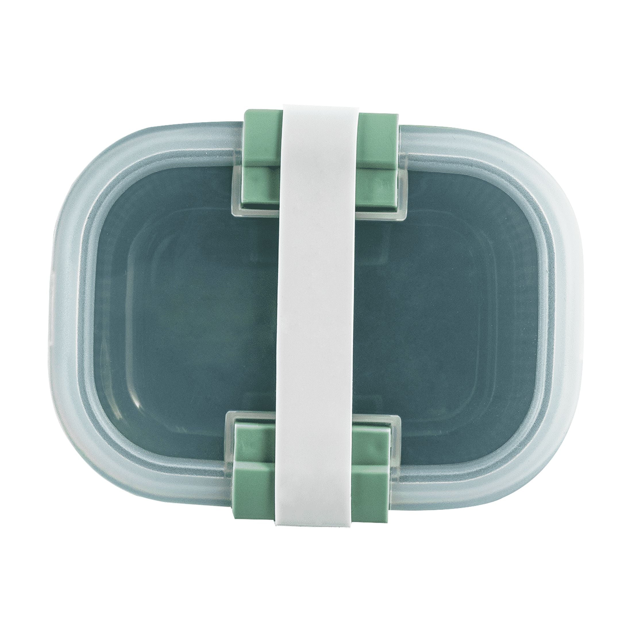 Playful Geometric Food Storage Snack Container, Plastic, Rectangle, Green, 19oz Capacity, Best Used for On-the-Go Snacks and Small Port... - Squishy Dohnut Sweet Treat Shaped Stress Toy Detail