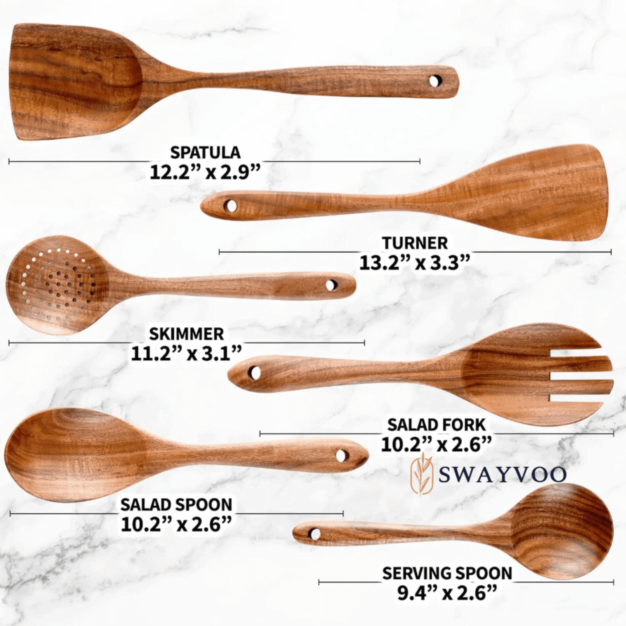 Non-Stick Safe Wooden Spoons for Cooking, 6-Piece 100% Natural Teak Wooden Utensils for Cooking — Heat Resistant, Non-Stick ... - Heat-Resistant Silicone Cooking Spatula Turner Detail
