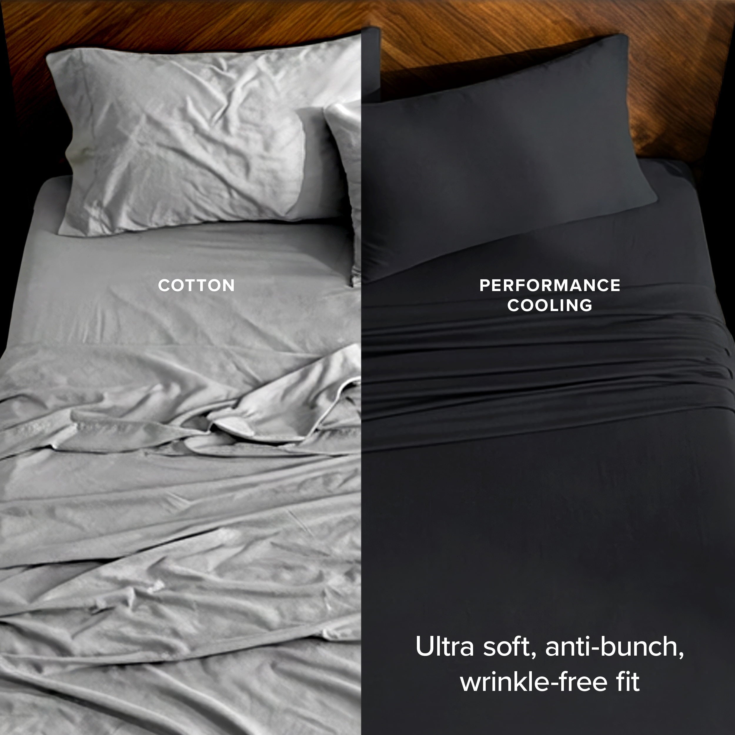 Premium Egyptian Cotton Cooling Performance Jersey Knit Stretch Sheet Set, Moisture-Wicking & Breathable, 4-Way Stretch Bed Sheets, Envelope ... - Luxury Bed Sheet Set with Deep Pockets Detail