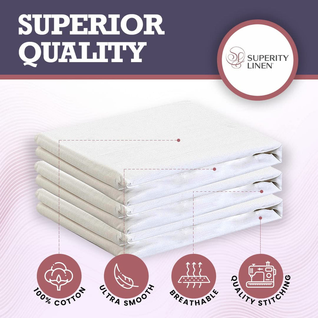 Wrinkle-Resistant Oversized King Size Flat Sheet for Bed - 100% Cotton - Durable and Comfortable with 200 Thread Count - Soft, Breathea... - Breathable Egyptian Cotton Flat & Fitted Sheets Detail