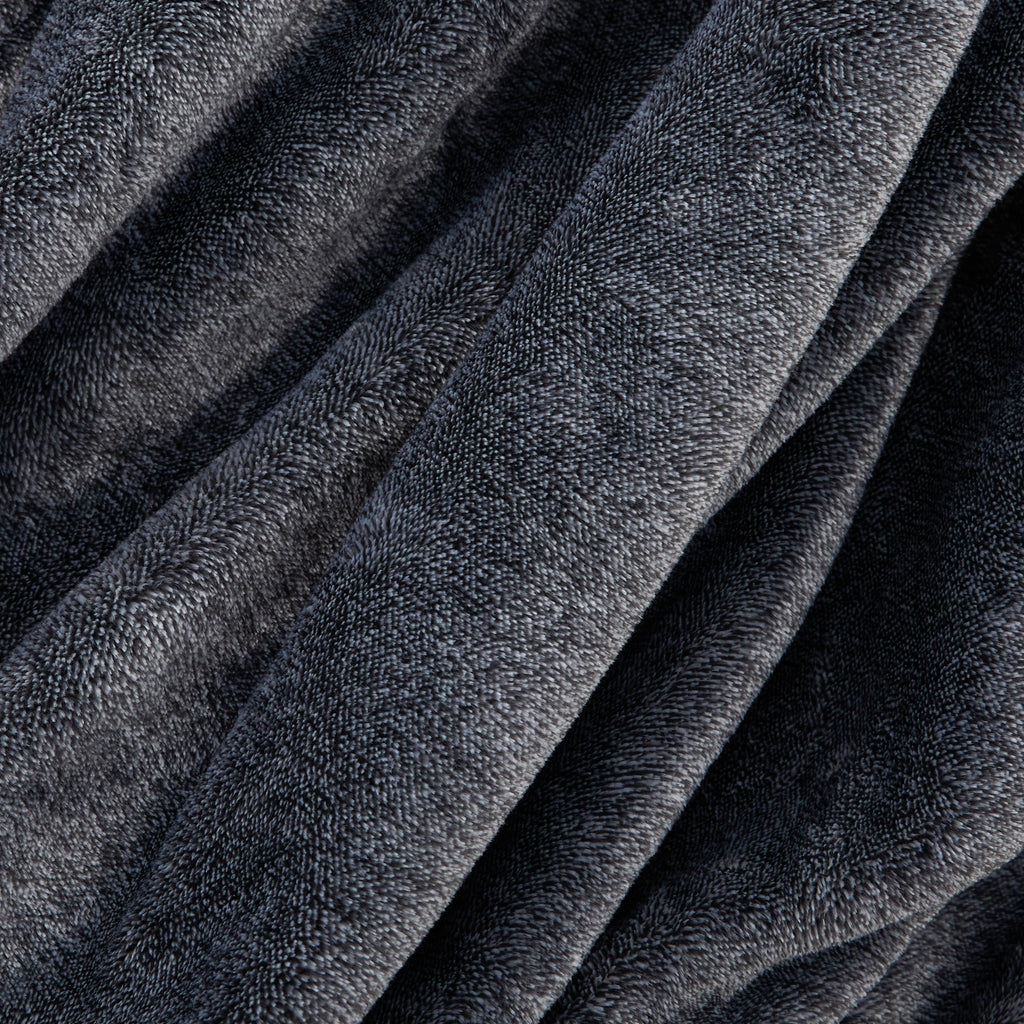 Super Soft Flannel Plush Heathered Soft Oversized Throw Blanket, Gray - Cozy Fleece Throw Blanket for Couch & Bed Detail