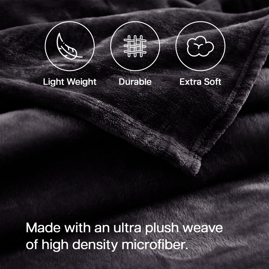 Lightweight Warm Microplush Fleece Blanket Cozy for Bed and Throw Cozy for Bed and Throw 310 GSM Soft Microfiber Lightweight Warm Fluf... - Luxury Knitted Decorative Throw Blanket with Fringes Detail