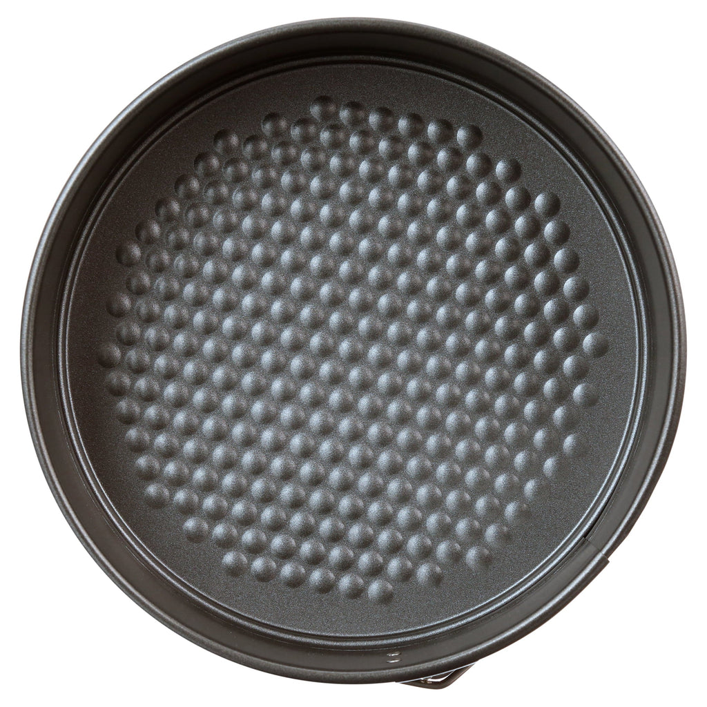 Time-Saving 8", 9", 10" Round Nonstick Carbon Steel Springform Cake Pans, Gray, Set of 3 - Kitchen Gadget Tool for Quick Food Prep Detail
