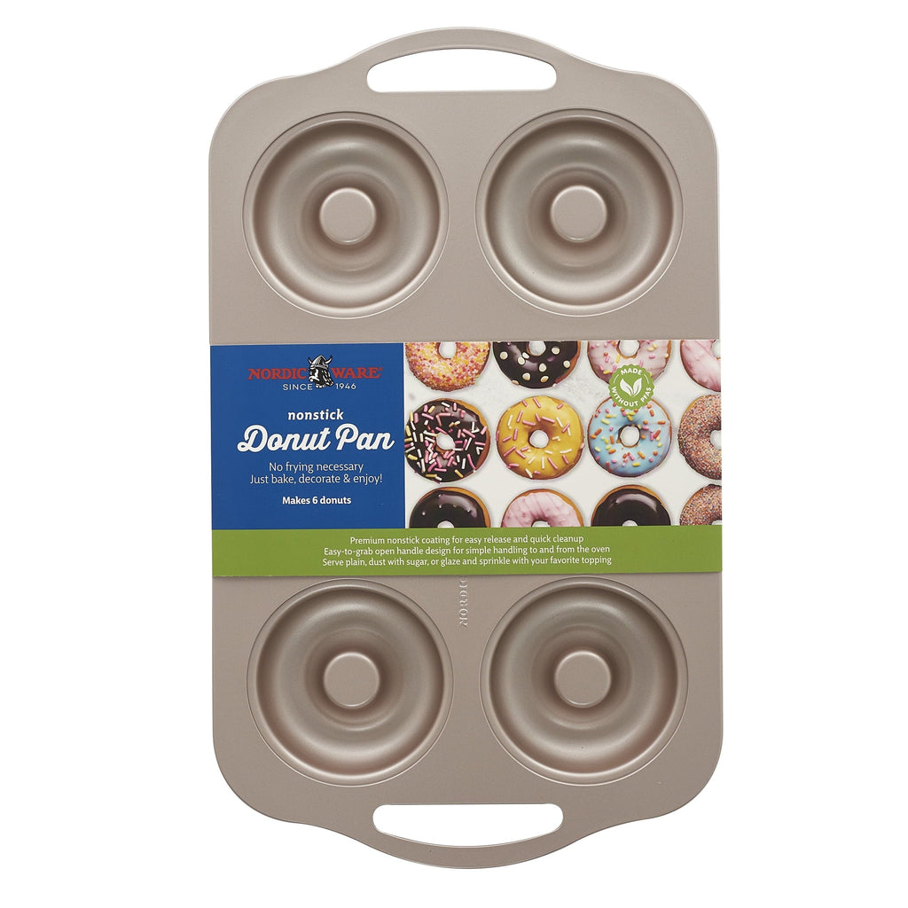 Innovative 6 Cavity Nonstick Steel Donut Pan - Premium Stainless Steel Garlic Presser & Peeler Detail