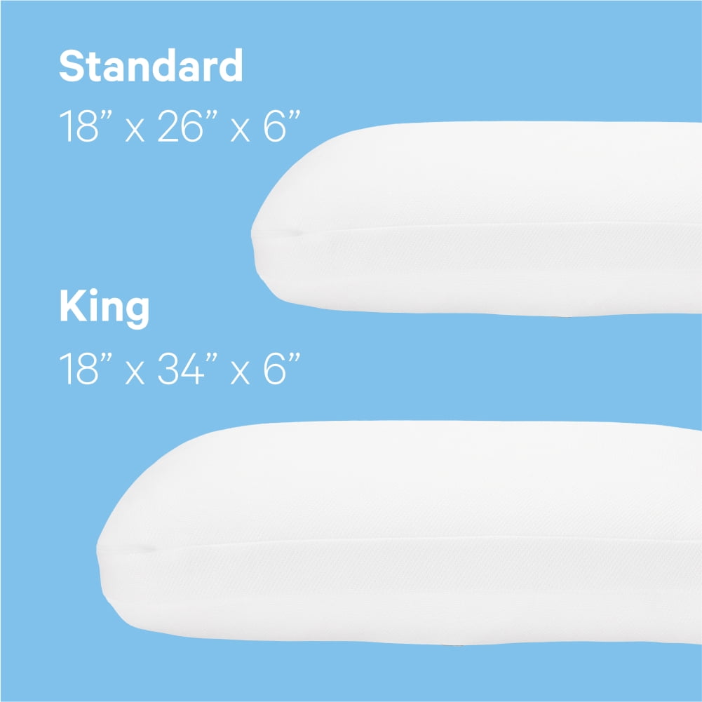 Hotel Collection Essential Cooling Foam Pillow, Standard - Orthopedic Shredded Foam Bed Pillow Set Detail