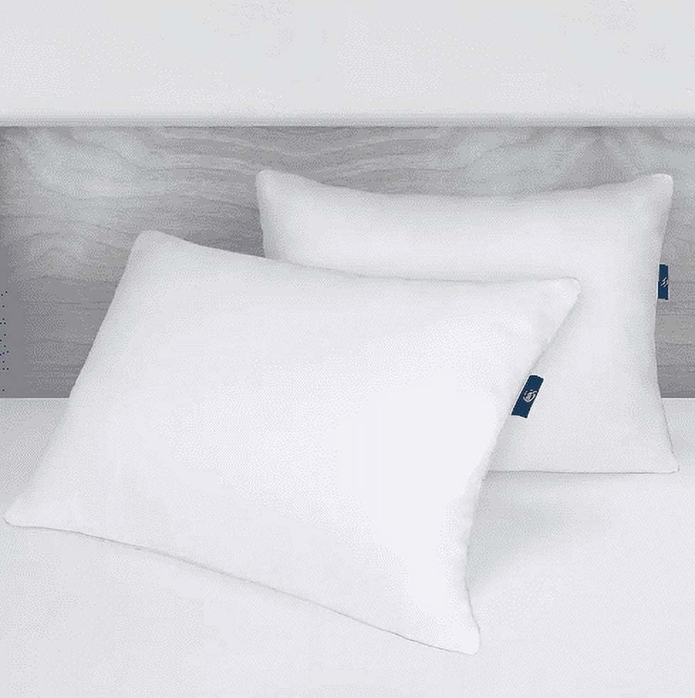 Orthopedic Support Queen Microfiber Polyester Bed Pillows Hypoallergenic (2 Count) - Hotel Quality Plush Sleeping Pillows Detail