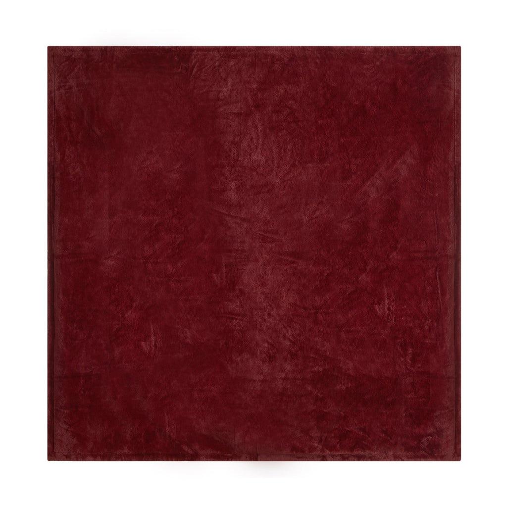Super Soft Flannel Cozy Faux Fur Super Soft luxury Blanket, Full/Queen, Luscious Merlot - Luxury Knitted Decorative Throw Blanket with Fringes Detail