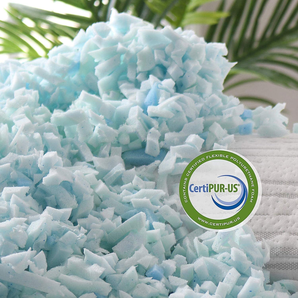 Hotel Collection Bed Pillow, Bamboo Pillows for Bed, Queen Size Pillows - Orthopedic Shredded Foam Bed Pillow Set Detail