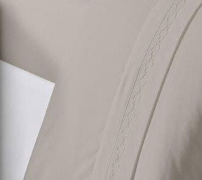 Ultra-Soft Luxury Silver Gray Microfiber bed Sheet Sets, 4-pieces, Twin size - Cooling Hotel Quality Bedding Sheets and Pillowcases Detail