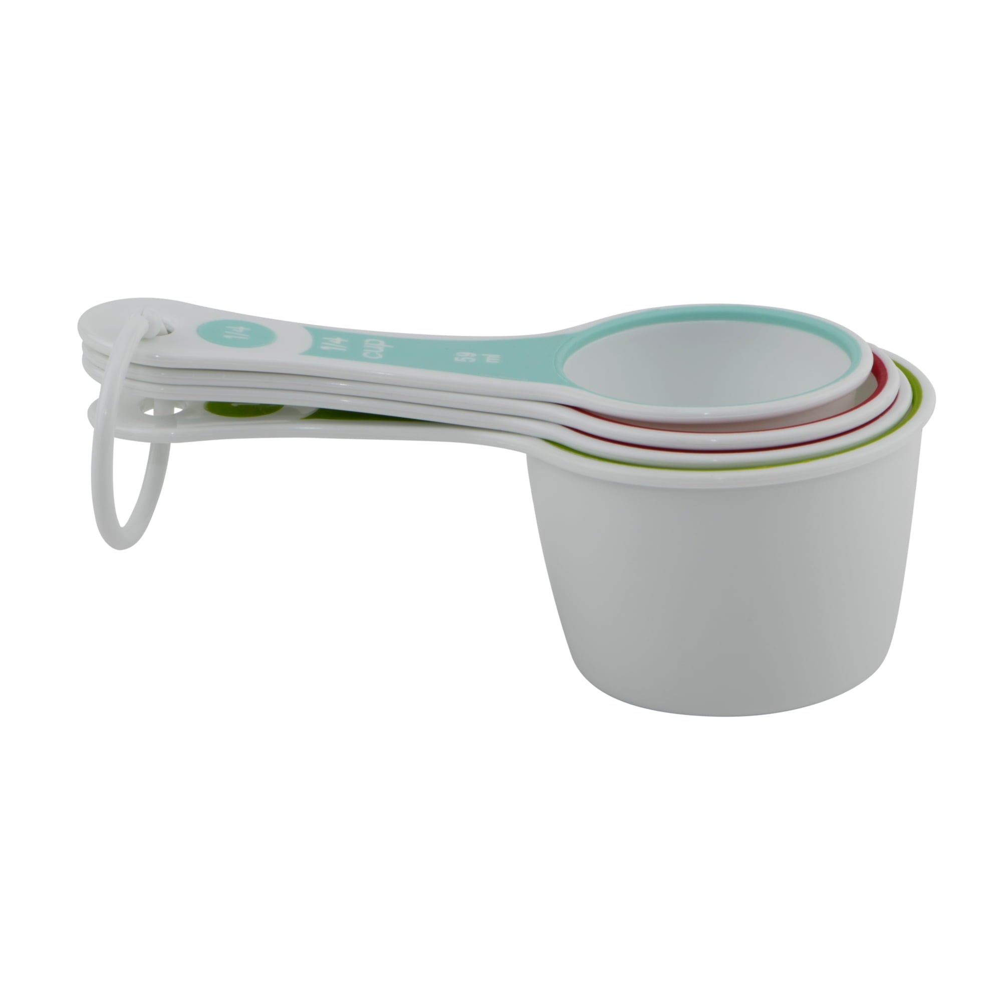 Innovative (3 pack) 4-Piece Measuring Cups Set, Multicolor - Premium Stainless Steel Garlic Presser & Peeler Detail