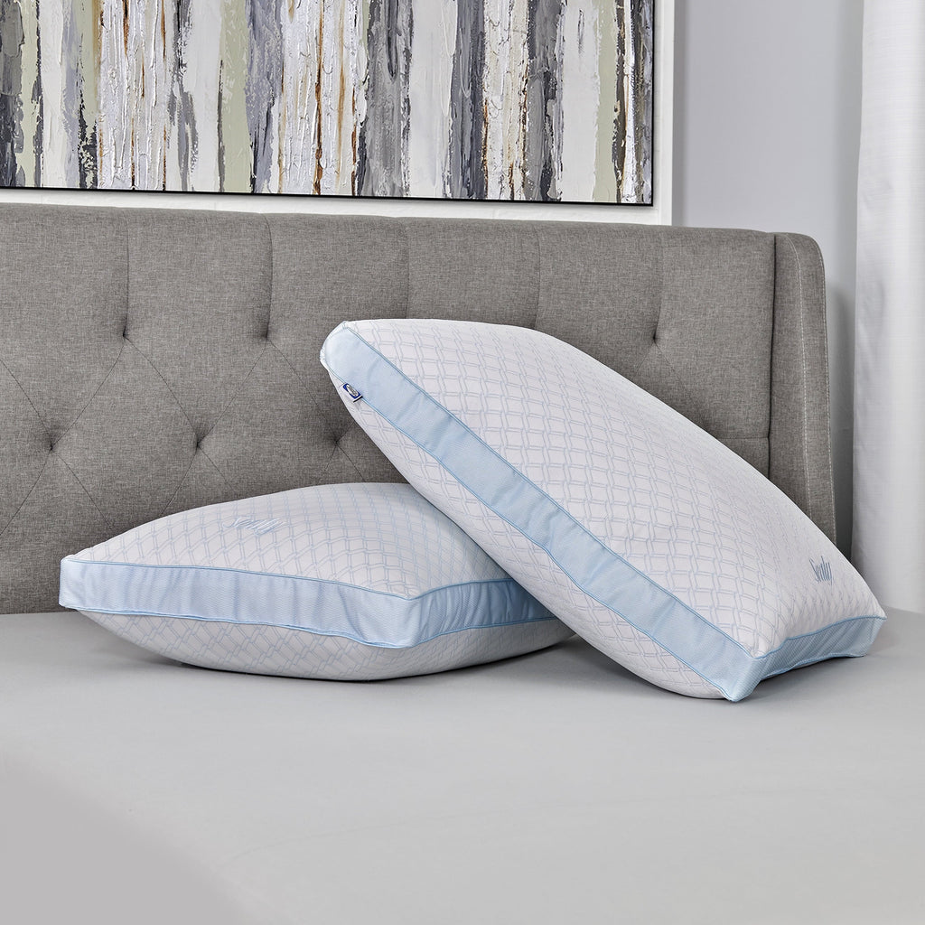 Ergonomic Memory Foam Cooling Performance Odor Neutralizing Extra Firm Support Machine Washable Pillow, King - Hotel Quality Plush Sleeping Pillows Detail