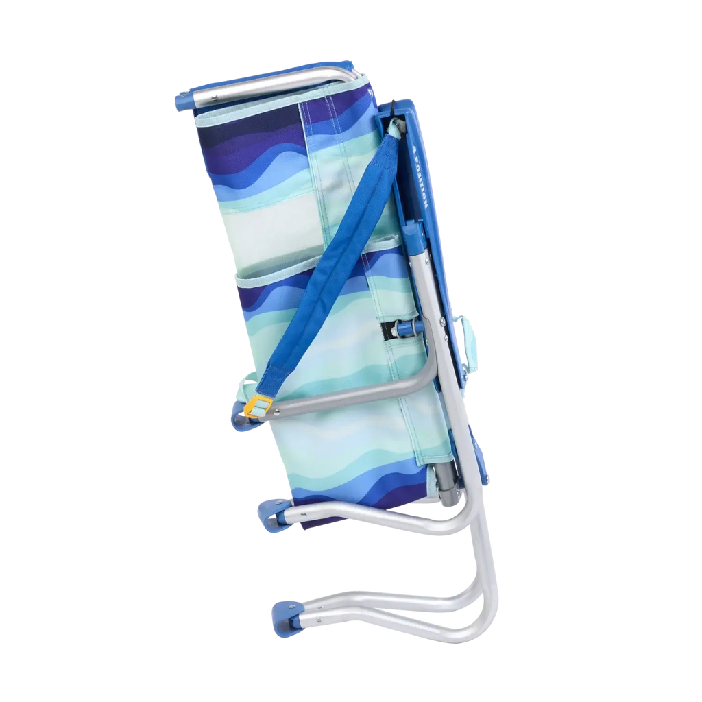 Sand-Friendly Bi-Fold Beach Chair - Choice 601 - Multi-Position Outdoor Beach Chair with Pillow Detail